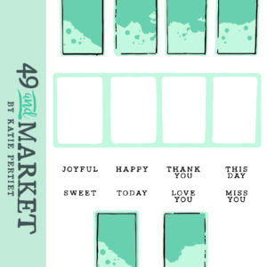 Sizzix Clear Stamps Set 10PK w/3PK Framelits Painted Palettes By 49 and Market