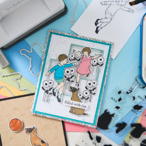 Sizzix A5 Clear Stamps 29PK w/12PK Framelits Play Time By 49 and Market