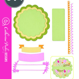 Sizzix Thinlits Die Set 10PK Scalloped Circles, Borders & Banners By CP