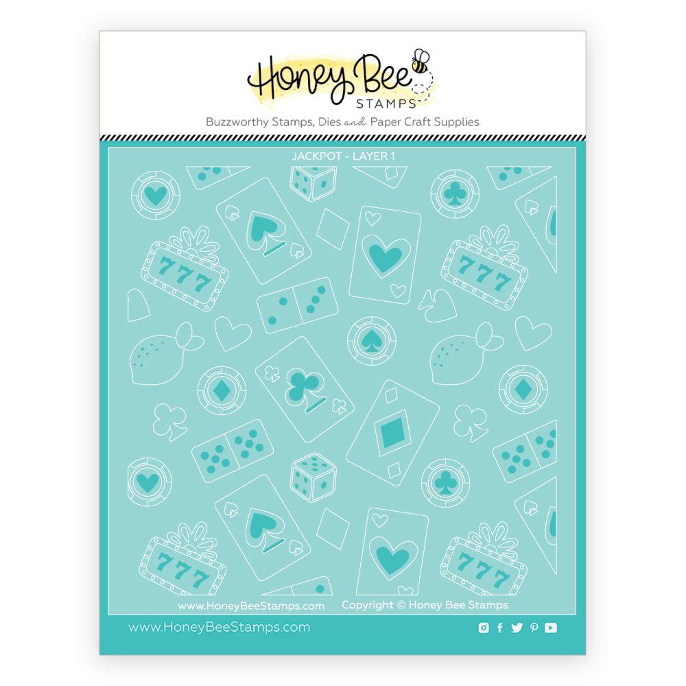 Honey Bee Stencil Jackpot Layering