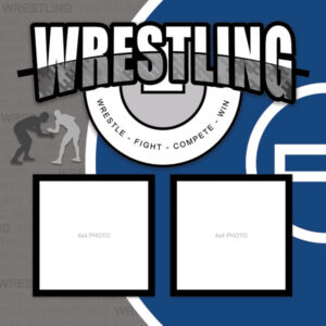 SCRAPBOOK CUSTOMS 12X12 WRESTLING LEFT QUICK PAGES