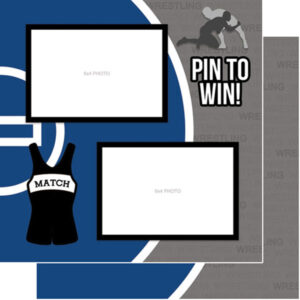 SCRAPBOOK CUSTOMS 12X12 WRESTLING RIGHT QUICK PAGES