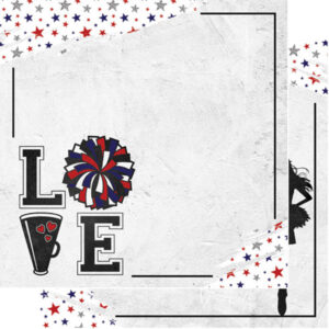 SCRAP CUST 12X12 CHEER LOVE DS