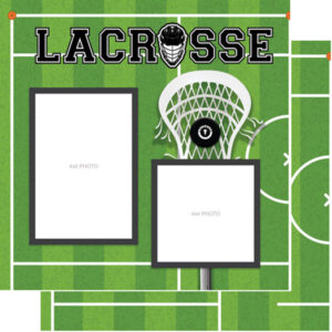 SCRAPBOOK CUSTOMS 12X12 LACROSSE LEFT QUICK PAGES