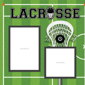 SCRAPBOOK CUSTOMS 12X12 LACROSSE LEFT QUICK PAGES