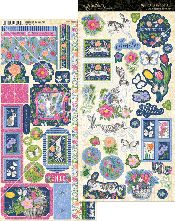 Graphic 45 Spring Is in the Air Sticker Set Graphic 45 Spring Is in the Air Sticker Set
