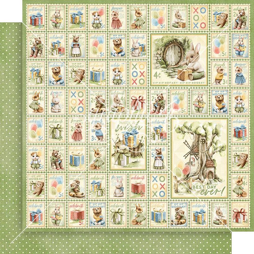 Graphic 45 Hip Hip Hooray 12X12 Lots of Love