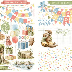 Graphic 45 Hip Hip Hooray Rub-on Transfers