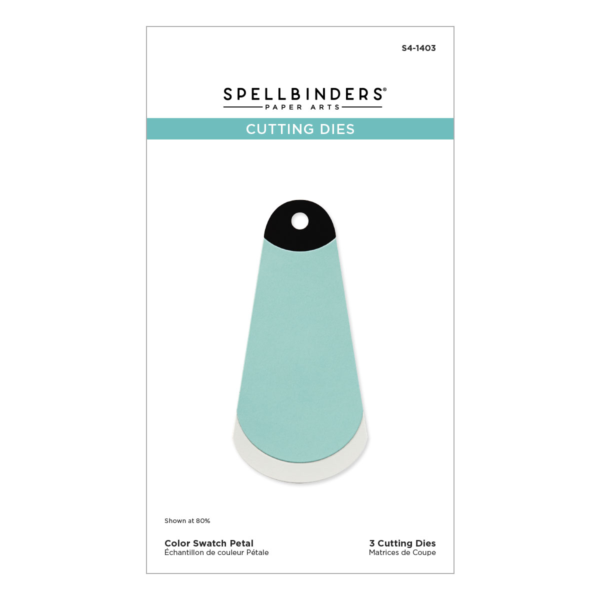 Spellbinders Color Swatch Petal Etched Dies From the Colorwheel Swatch Party Collection