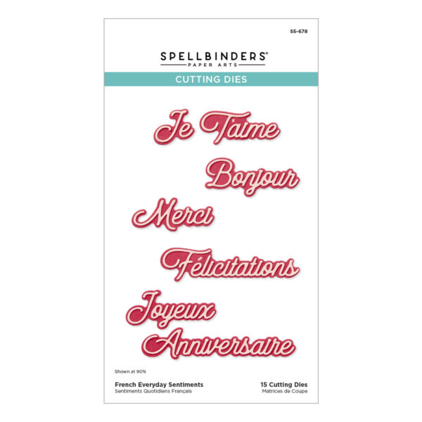 Spellbinders French Everyday Sentiments Etched Dies From the International Sentiments Collection Spellbinders French Everyday Sentiments Etched Dies From the International Sentiments Collection