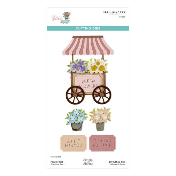Spellbinders Flower Cart Etched Dies From the Simple Vintage Flower Shoppe Collection With Simple Stories Spellbinders Flower Cart Etched Dies From the Simple Vintage Flower Shoppe Collection With Simple Stories