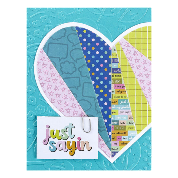 Spellbinders Bold Floral Embossing Folder From the Just Sayin' Collection By Kelly Bangs