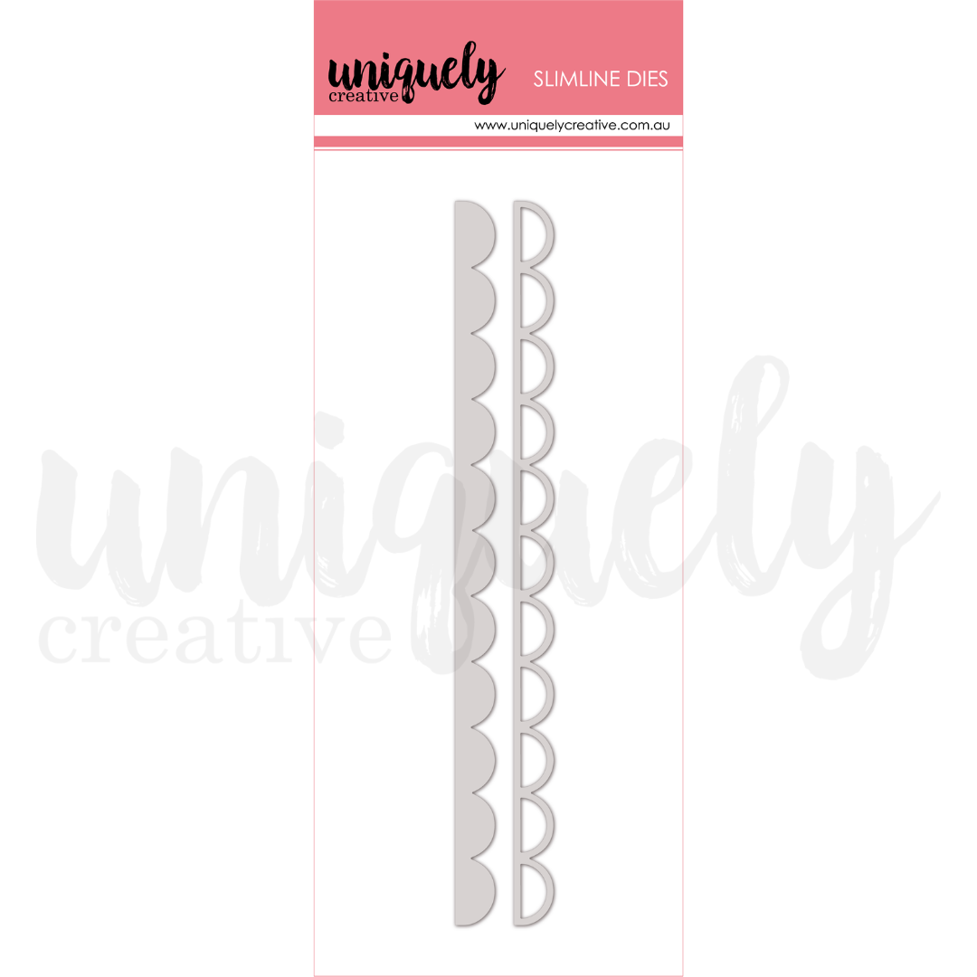 Uniquley Creative Die Slimline Scallop Strip Die