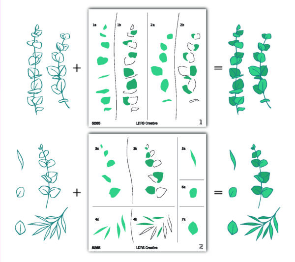 LDRS Stencil Eucalyptus