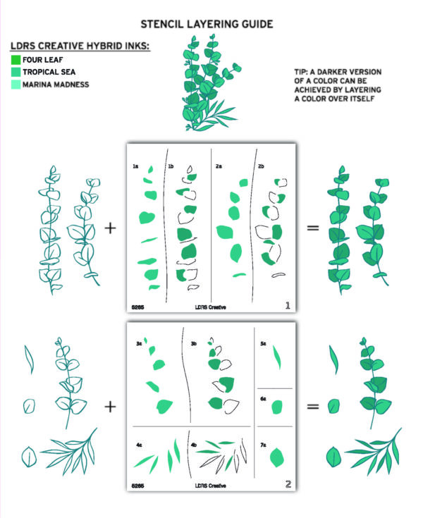 LDRS Stencil Eucalyptus