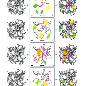 LDRS Stencil Fruit Tree Layering