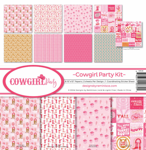 Reminisce Cowgirl Party Collection Kit Reminisce Cowgirl Party Collection Kit