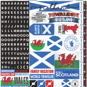 Reminisce Scotland and WALES12X12 Sticker