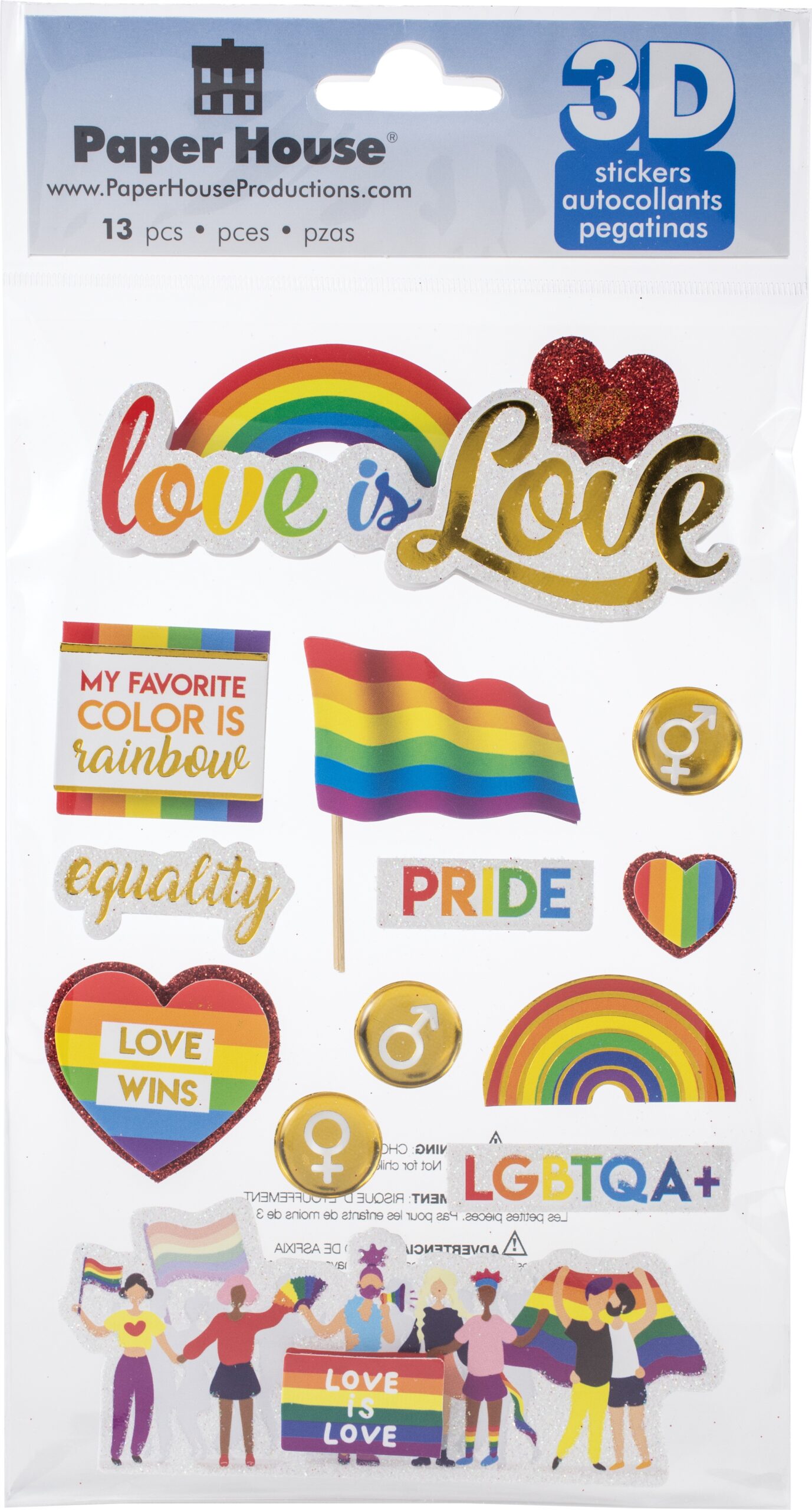 PAPER HOUSE 3D STICKER DIVERSITY