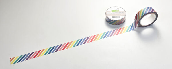 LF Washi Rainbow Diagonal Stripes