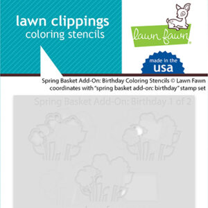 LF Coloring Stencil Spring Basket Add-on: Birthday