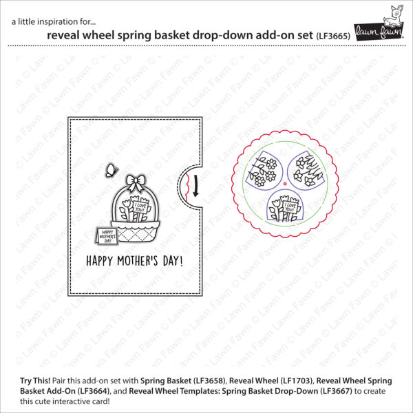LF Die Reveal Wheel Spring Basket Drop-down Add-on Set