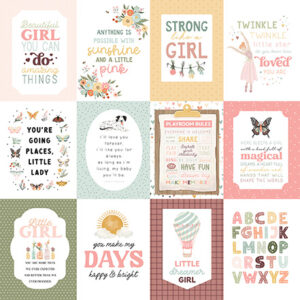 Carta Bella That's My Girl 12X12 3X4 Journaling Cards