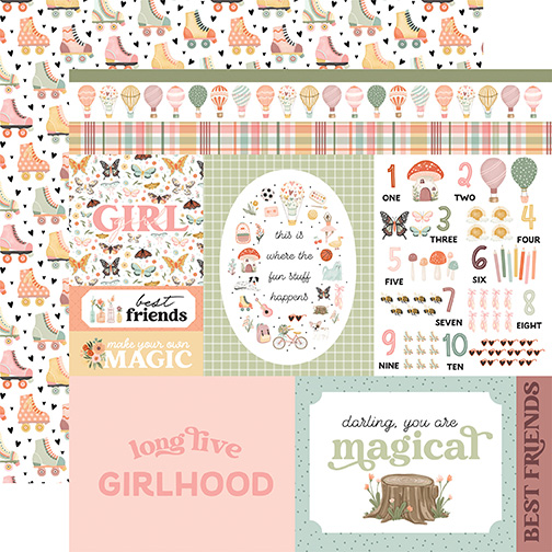 Carta Bella That's My Girl 12X12 Multi Journaling Cards