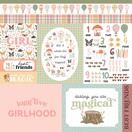 Carta Bella That's My Girl 12X12 Multi Journaling Cards