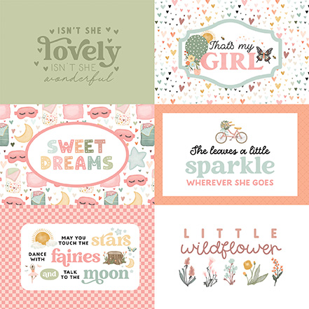 Carta Bella That's My Girl 12X12 6X4 Journaling Cards