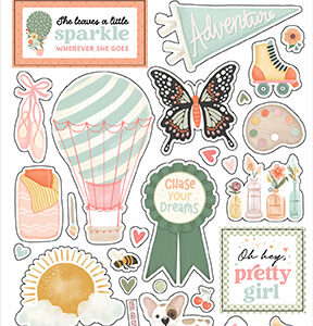 Carta Bella That's My Girl Puffy Stickers