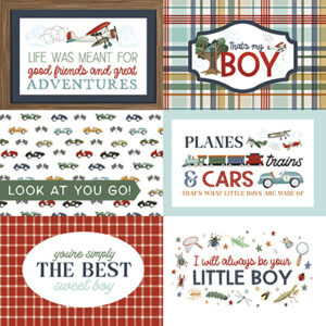 Carta Bella That's My Boy 12X12 6X4 Journaling Cards