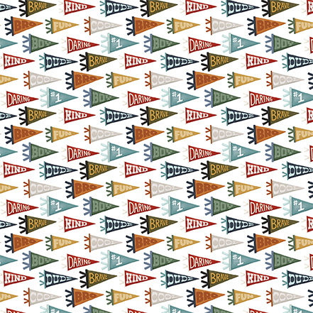 Carta Bella That's My Boy 12X12 Brave Pennants