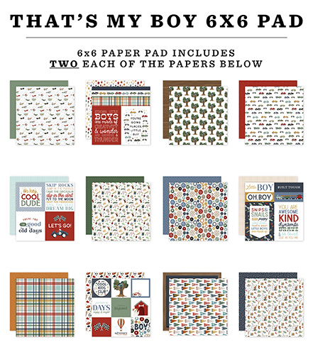 Carta Bella That's My Boy 6X6 Paper Pad