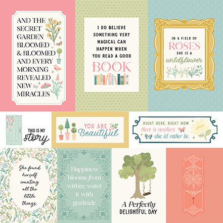 Carta Bella Secret Garden 12X12 Multi Journaling Cards
