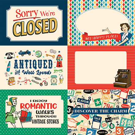 Carta Bella Mercantile 12X12 6X4 Journaling Cards