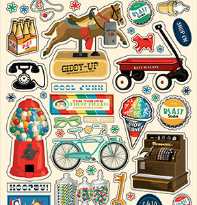 Carta Bella Mercantile Puffy Stickers