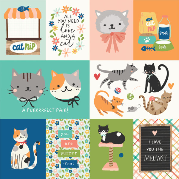 Simple Stories Fur Baby Cat 12X12 Elements 2