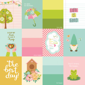 Simple Stories Tea Garden 12X12 3X4 Elements