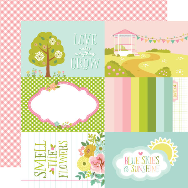 Simple Stories Tea Garden 12X12 4X6 Elements