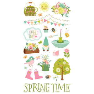 Simple Stories Tea Garden 6X12 Chipboard