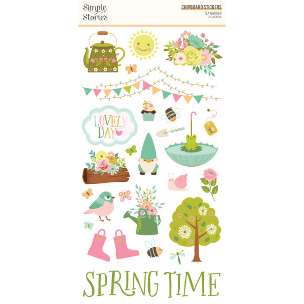 Simple Stories Tea Garden 6X12 Chipboard