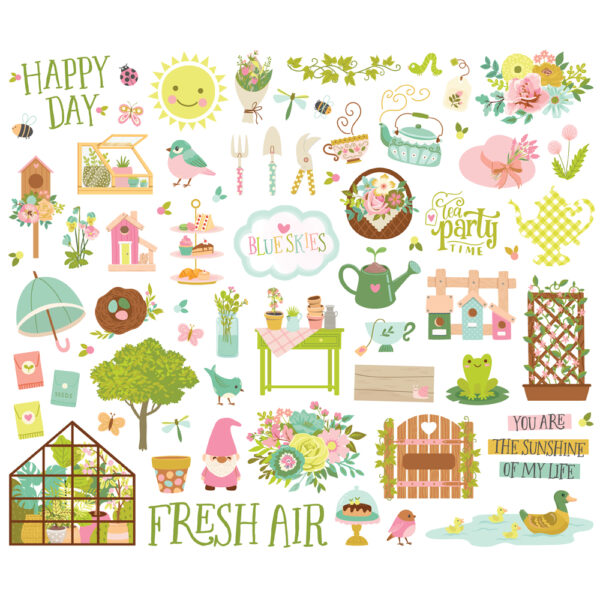 Simple Stories Tea Garden Bits & Pieces