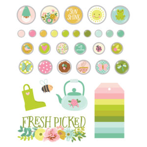 Simple Stories Tea Garden Decorative Brads