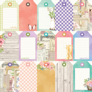 Simple Stories Simple Vintage Flower Shoppe 12X12 Tag Elements