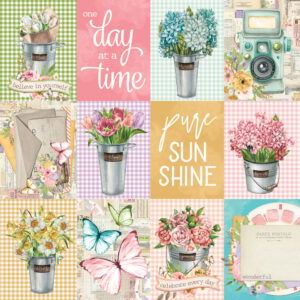 Simple Stories Simple Vintage Flower Shoppe 12X12 3X4 Elements