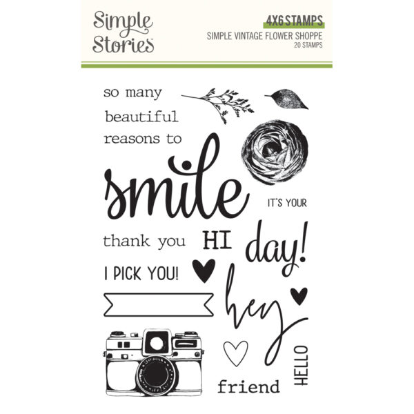 Simple Stories Simple Vintage Flower Shoppe Stamps