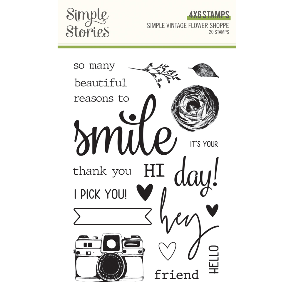 Simple Stories Simple Vintage Flower Shoppe Stamps