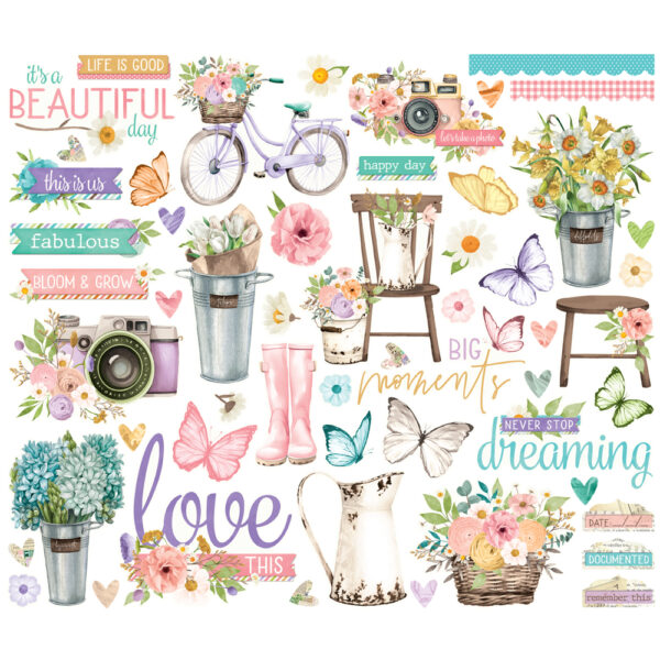 Simple Stories Simple Vintage Flower Shoppe Bits & Pieces