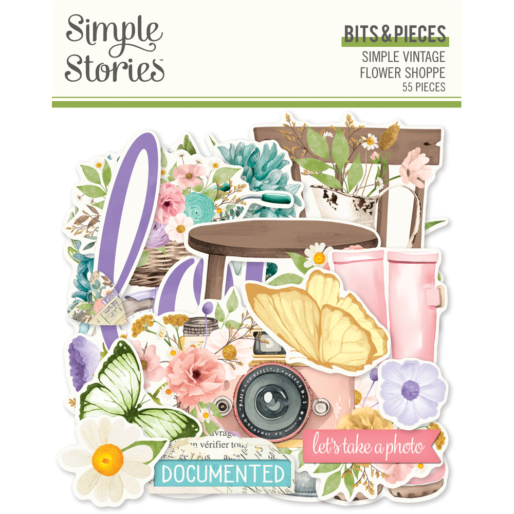 Simple Stories Simple Vintage Flower Shoppe Bits & Pieces